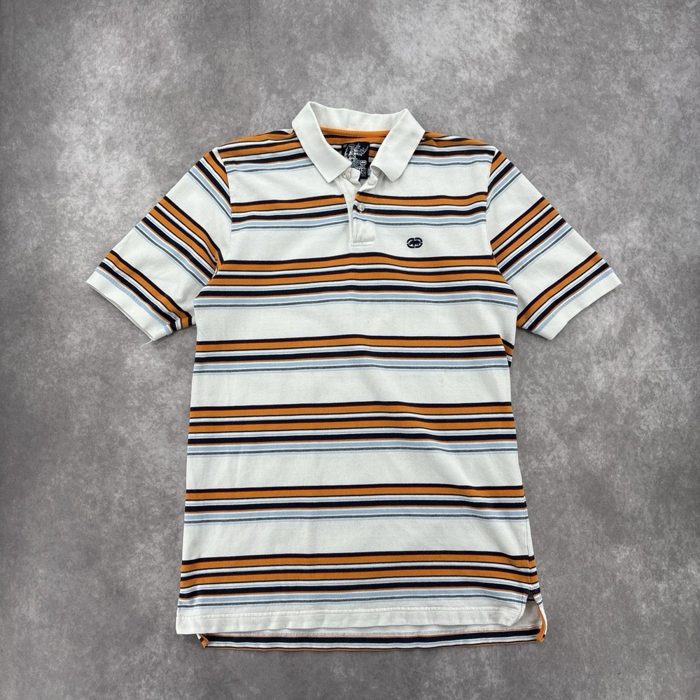 Y2K Vintage Ecko Untld. 2000's Striped Polo Size XL